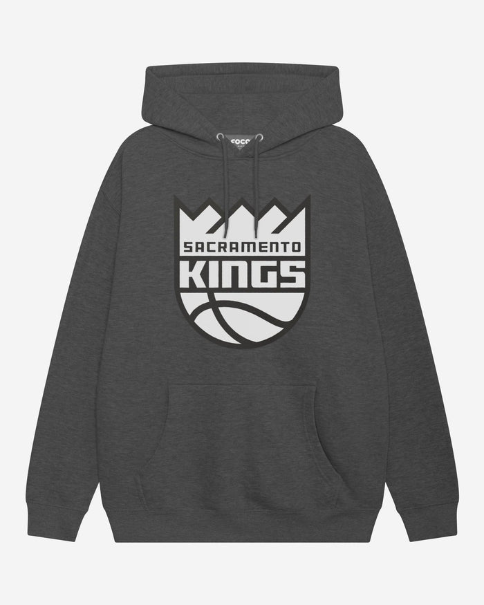 Sacramento Kings Black & White Primary Logo Hoodie FOCO S - FOCO.com