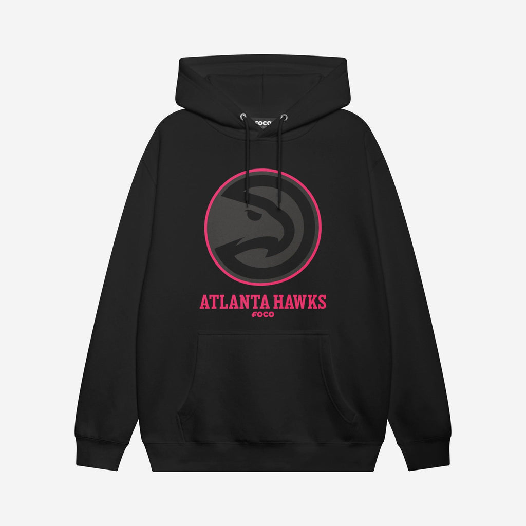 Atlanta Hawks Highlight Reel Hoodie FOCO Black/Neon Pink S - FOCO.com