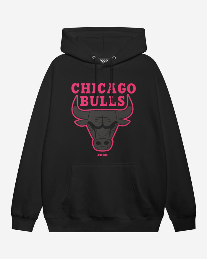 Chicago Bulls Highlight Reel Hoodie FOCO Black/Neon Pink S - FOCO.com