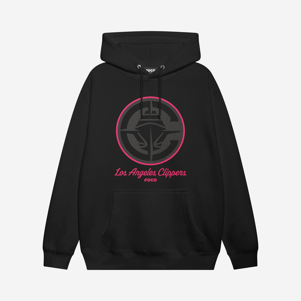 Los Angeles Clippers Highlight Reel Hoodie FOCO Black/Neon Pink S - FOCO.com