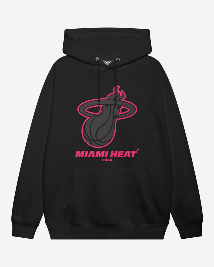 Miami Heat Highlight Reel Hoodie FOCO Black/Neon Pink S - FOCO.com
