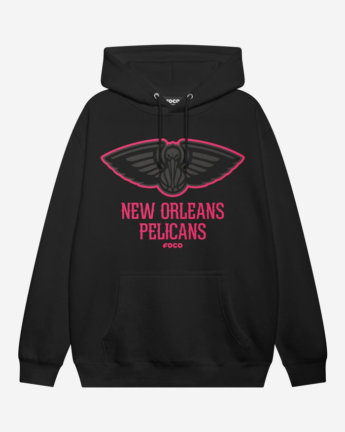 New Orleans Pelicans Highlight Reel Hoodie FOCO Black/Neon Pink S - FOCO.com