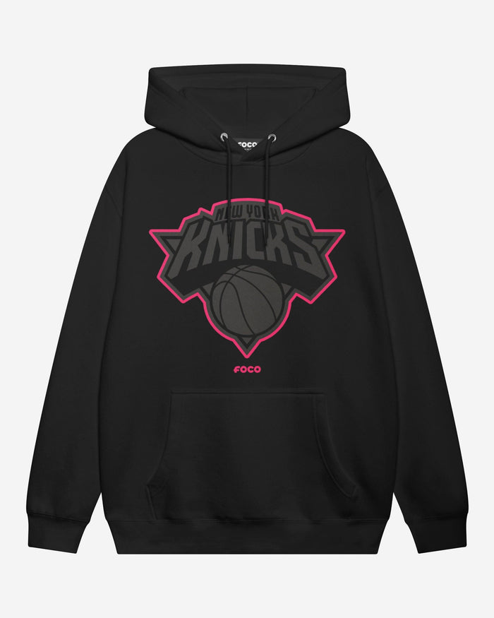 New York Knicks Highlight Reel Hoodie FOCO Black/Neon Pink S - FOCO.com