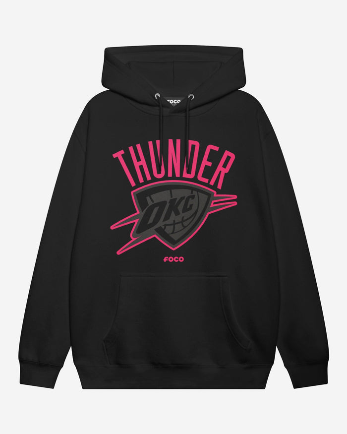 Oklahoma City Thunder Highlight Reel Hoodie FOCO Black/Neon Pink S - FOCO.com