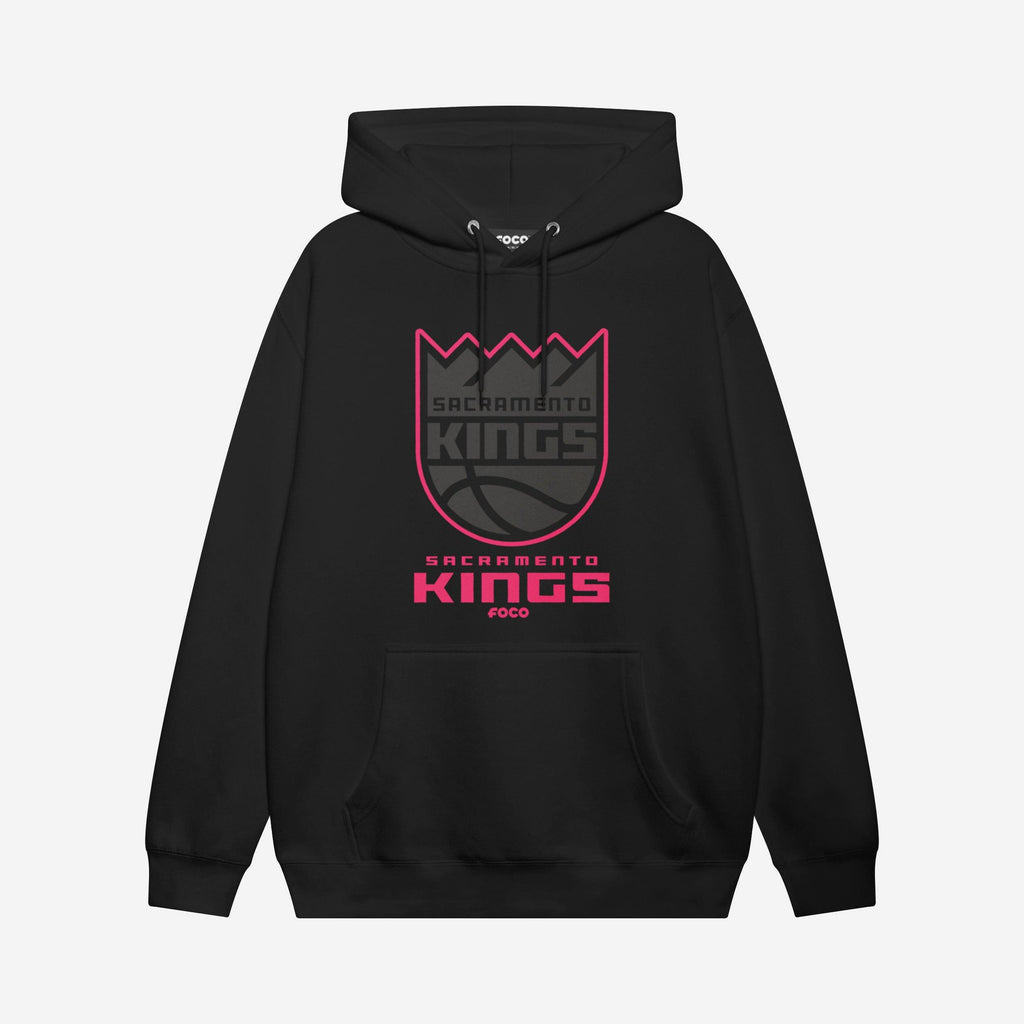 Sacramento Kings Highlight Reel Hoodie FOCO Black/Neon Pink S - FOCO.com