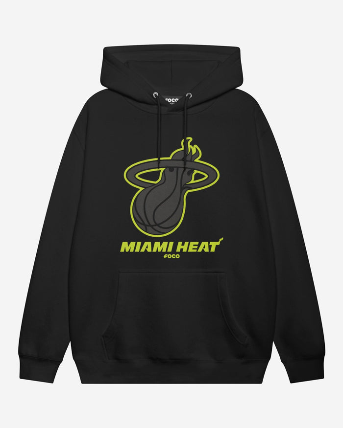 Miami Heat Highlight Reel Hoodie FOCO Black/Volt S - FOCO.com