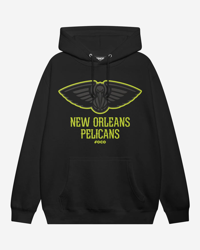 New Orleans Pelicans Highlight Reel Hoodie FOCO Black/Volt S - FOCO.com