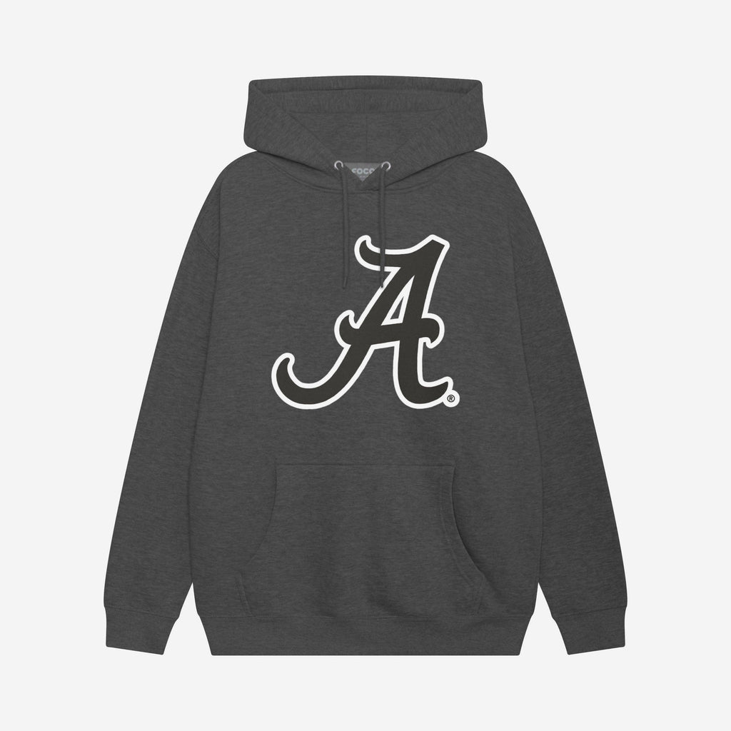 Alabama Crimson Tide Black & White Primary Logo Hoodie FOCO S - FOCO.com