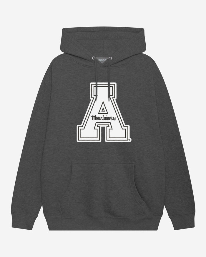 Appalachian State Mountaineers Black & White Primary Logo Hoodie FOCO S - FOCO.com