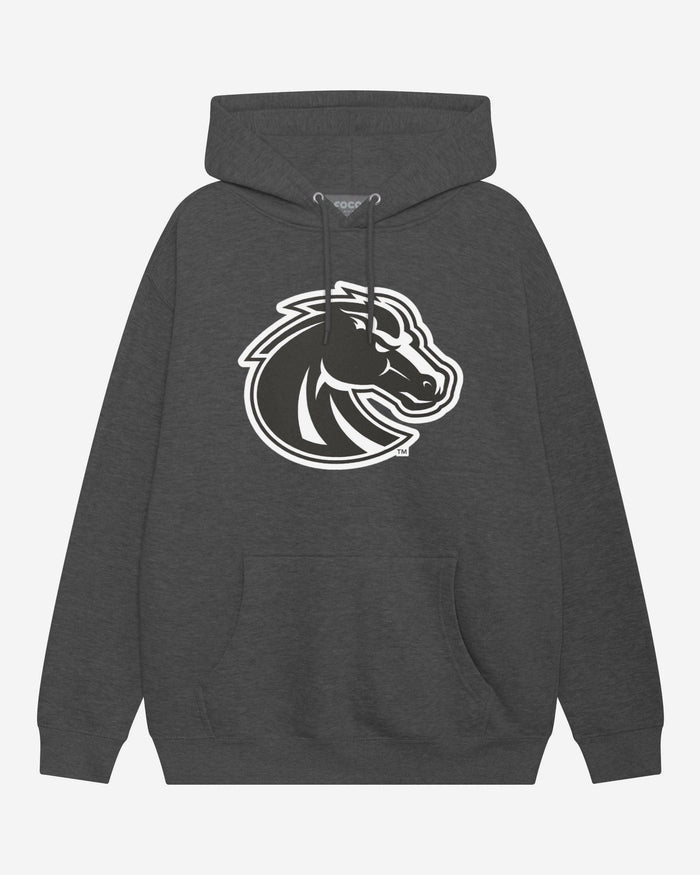 Boise State Broncos Black & White Primary Logo Hoodie FOCO S - FOCO.com