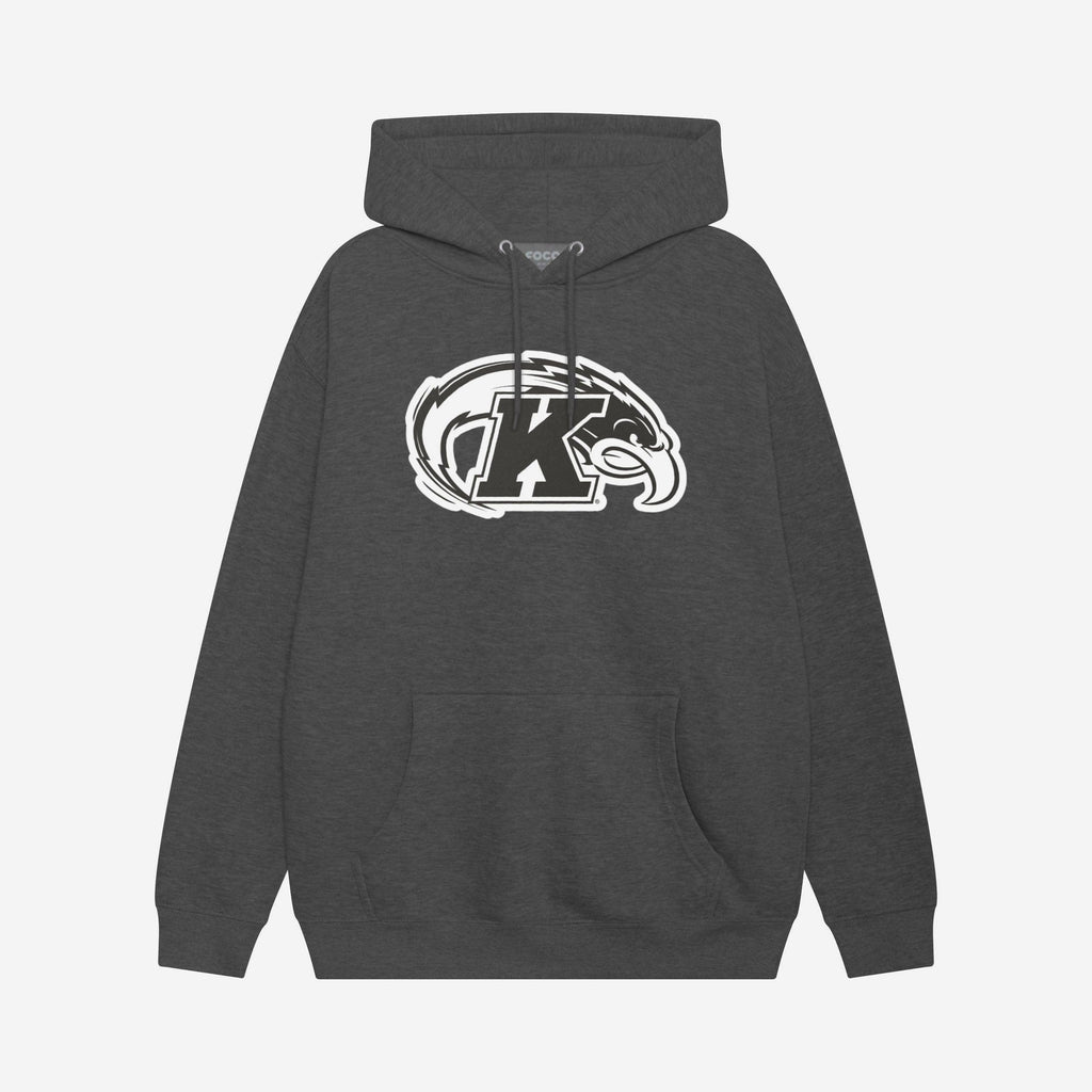 Kent State Golden Flashes Black & White Primary Logo Hoodie FOCO S - FOCO.com
