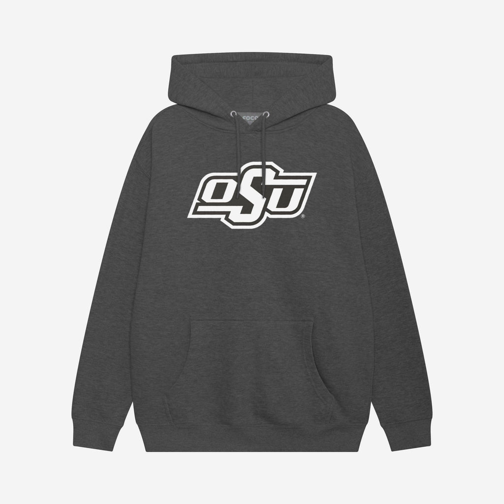Oklahoma State Cowboys Black & White Primary Logo Hoodie FOCO S - FOCO.com