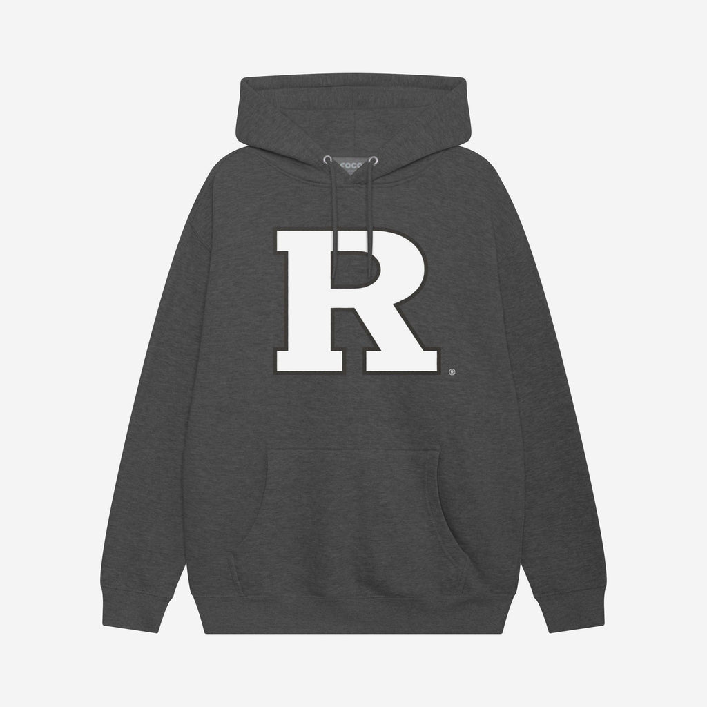 Rutgers Scarlet Knights Black & White Primary Logo Hoodie FOCO S - FOCO.com