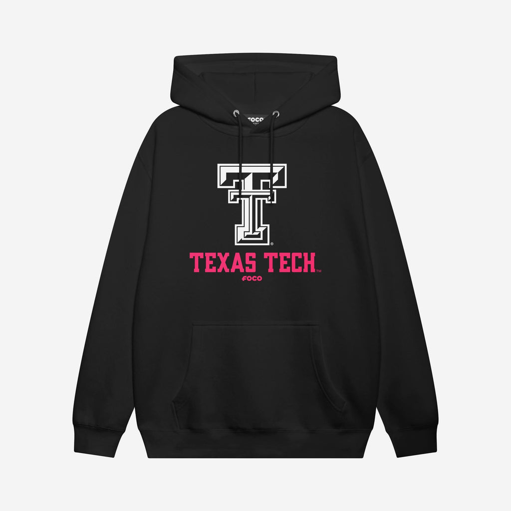 Texas Tech Red Raiders Highlight Reel Hoodie FOCO Black/Neon Pink S - FOCO.com