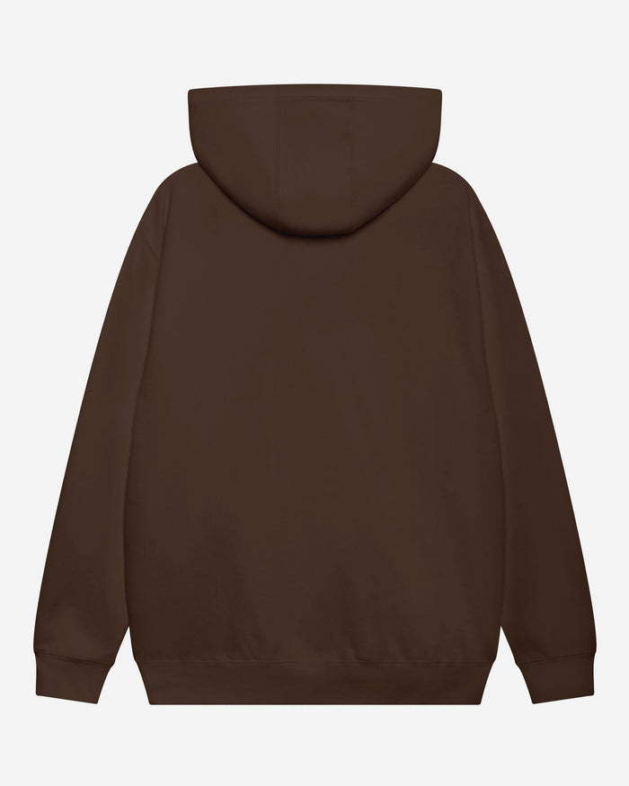 Cleveland Browns Arched Wordmark Hoodie FOCO Chestnut S - FOCO.com