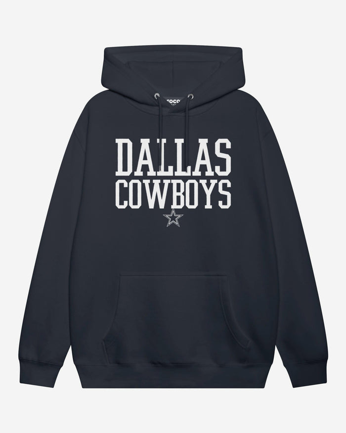 Dallas Cowboys Bold Wordmark Hoodie FOCO Navy S - FOCO.com