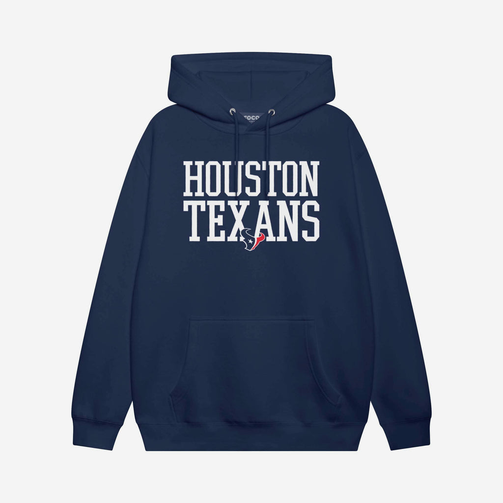 Houston Texans Bold Wordmark Hoodie FOCO Athletic Heather S - FOCO.com
