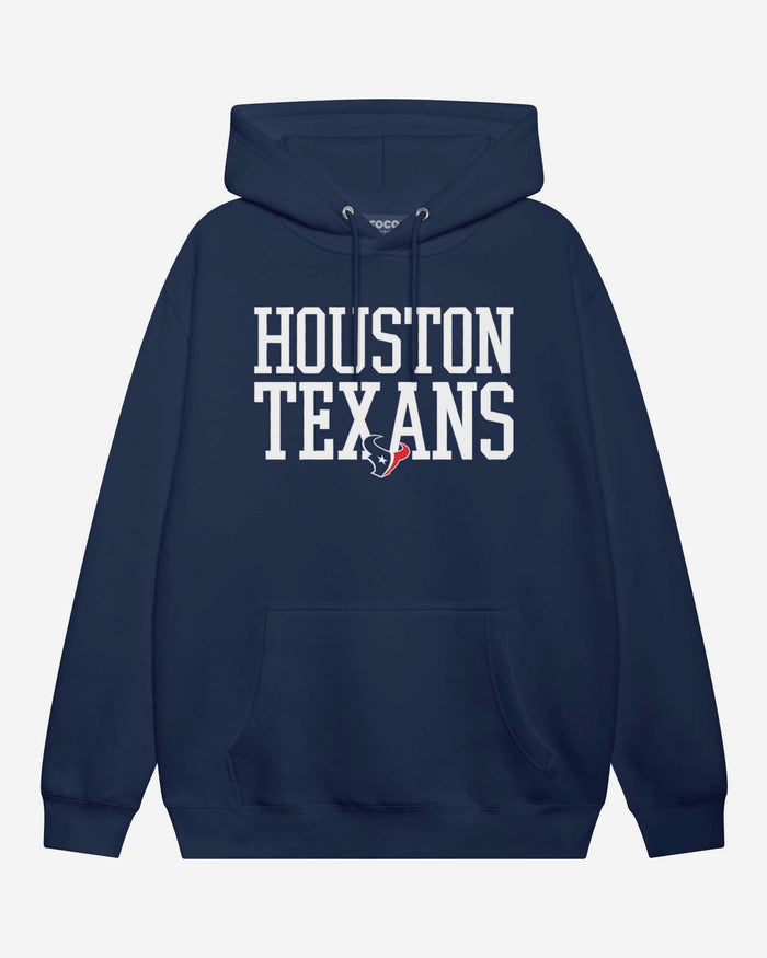 Houston Texans Bold Wordmark Hoodie FOCO Athletic Heather S - FOCO.com