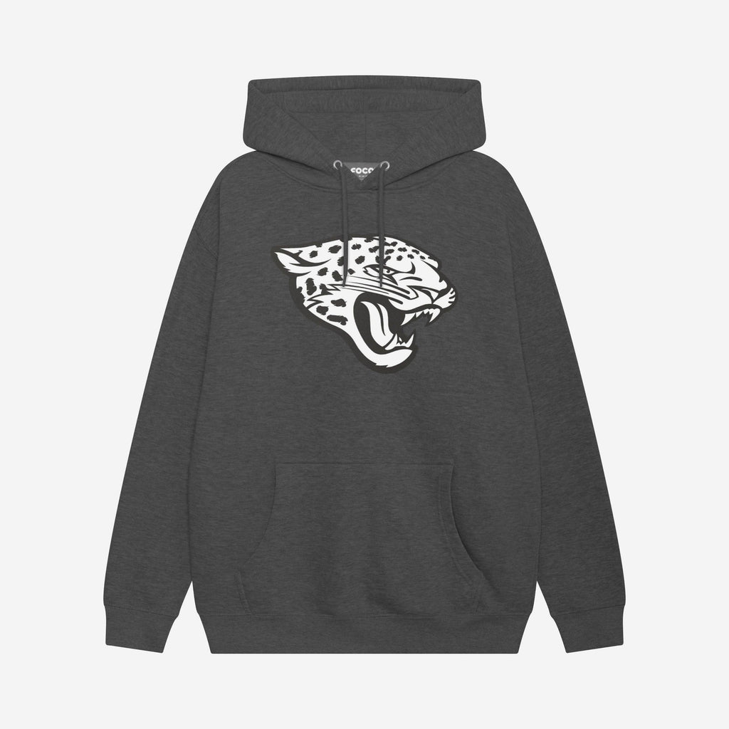 Jacksonville Jaguars Black & White Primary Logo Hoodie FOCO S - FOCO.com