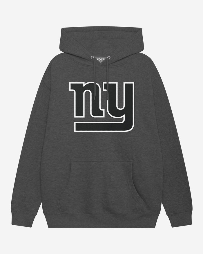 New York Giants Black & White Primary Logo Hoodie FOCO S - FOCO.com