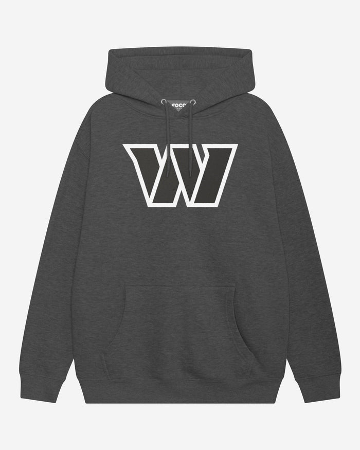 Washington Commanders Black & White Primary Logo Hoodie FOCO S - FOCO.com