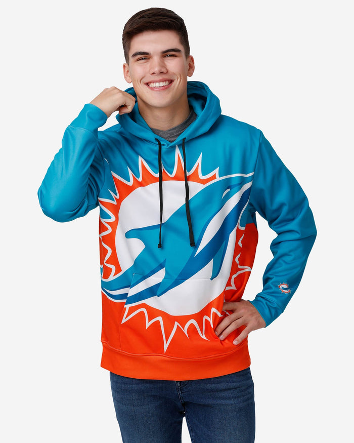 Miami Dolphins Bold Logo Hoodie FOCO S - FOCO.com