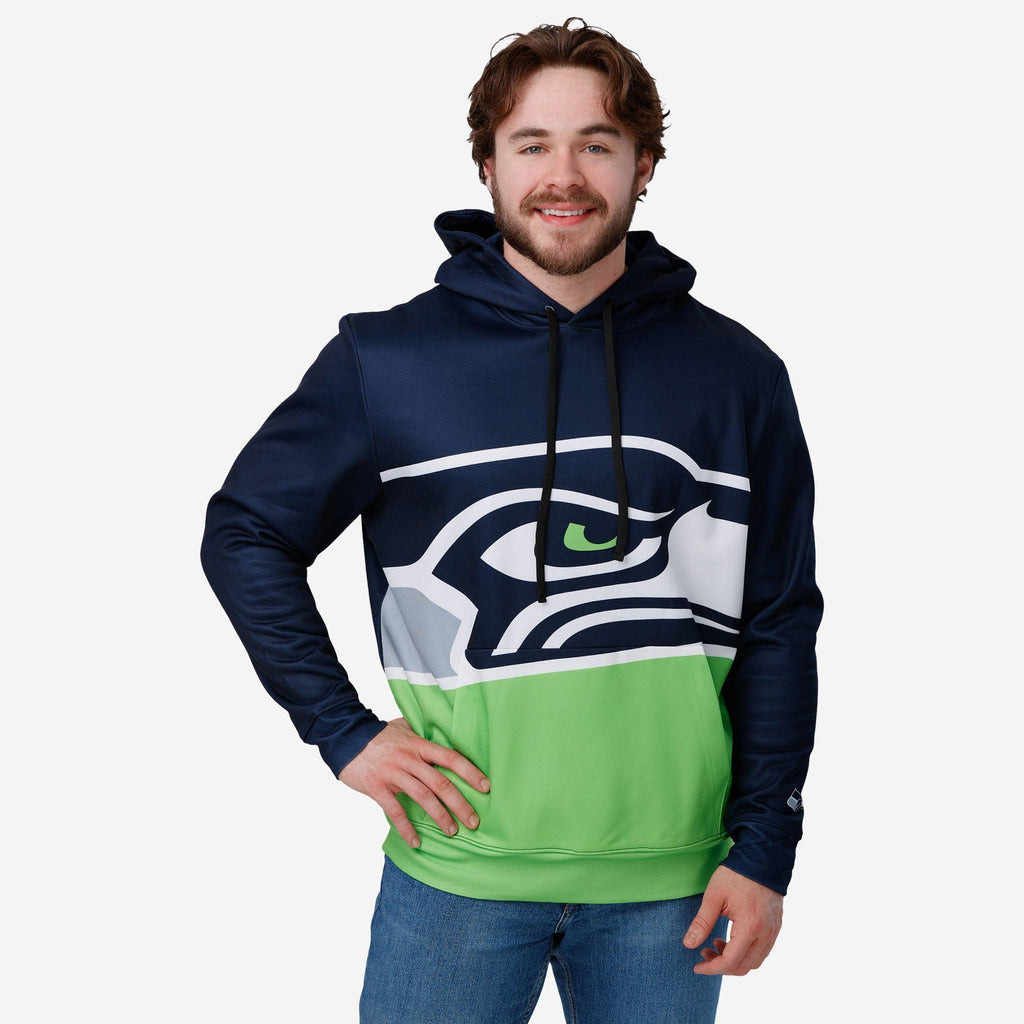 Seattle Seahawks Bold Logo Hoodie FOCO S - FOCO.com