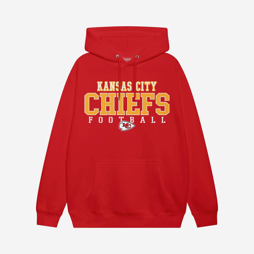 Kansas City Chiefs Football Wordmark Hoodie FOCO S - FOCO.com
