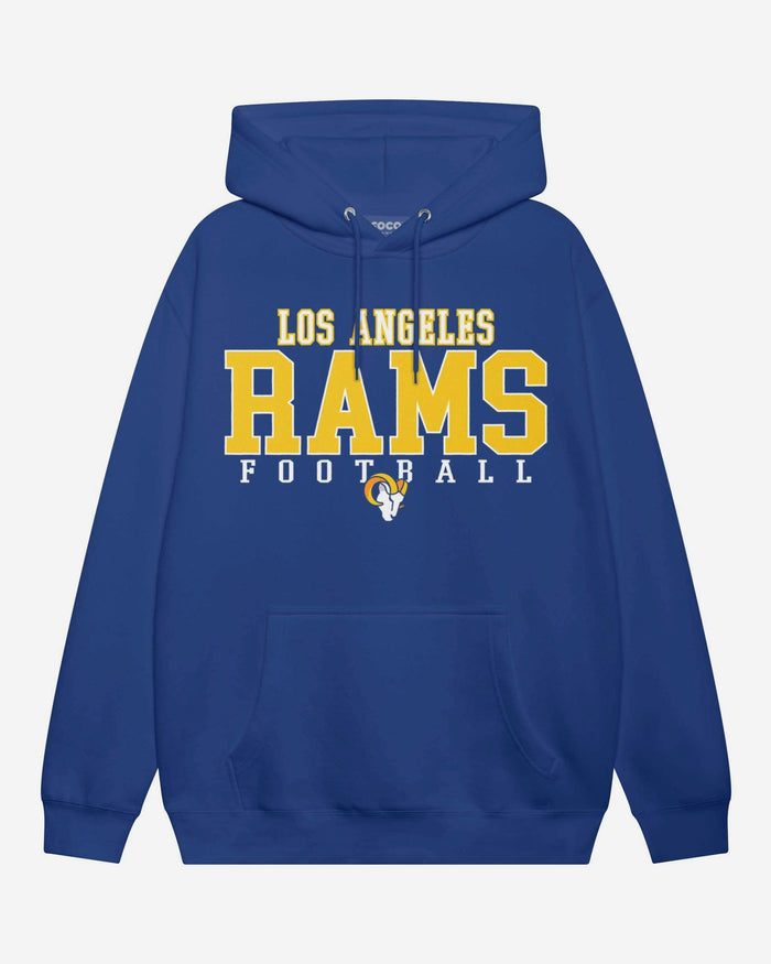 Los Angeles Rams Football Wordmark Hoodie FOCO S - FOCO.com