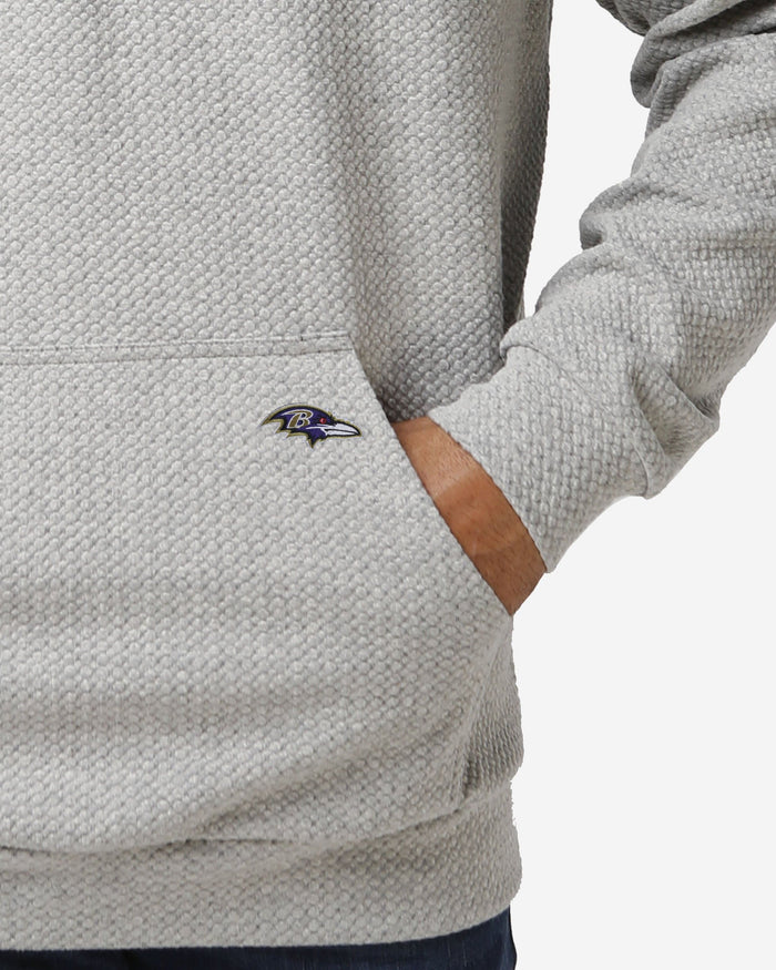 Baltimore Ravens Gray Woven Hoodie FOCO - FOCO.com