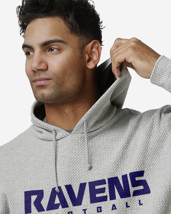 Baltimore Ravens Gray Woven Hoodie FOCO - FOCO.com