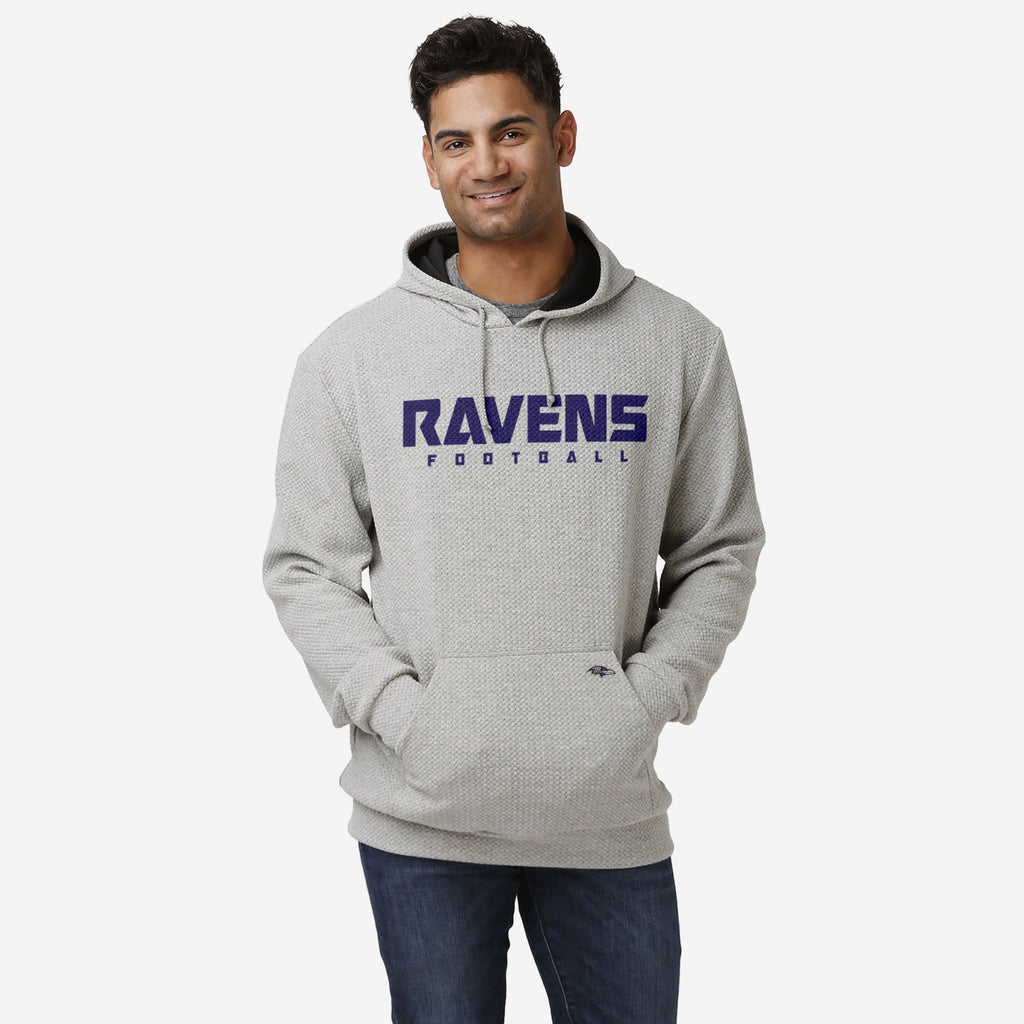 Baltimore Ravens Gray Woven Hoodie FOCO S - FOCO.com