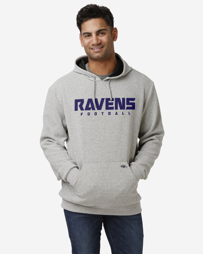 Baltimore Ravens Gray Woven Hoodie FOCO S - FOCO.com