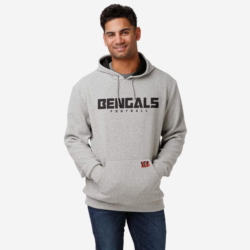 Cincinnati Bengals Gray Woven Hoodie FOCO S - FOCO.com