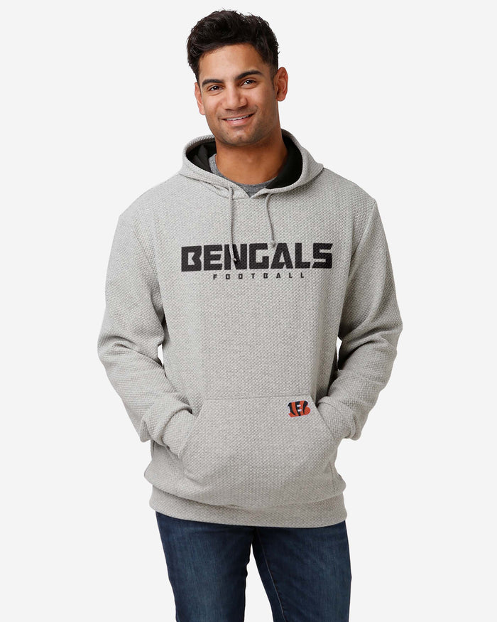 Cincinnati Bengals Gray Woven Hoodie FOCO S - FOCO.com