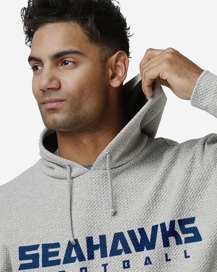 Seattle Seahawks Gray Woven Hoodie FOCO - FOCO.com