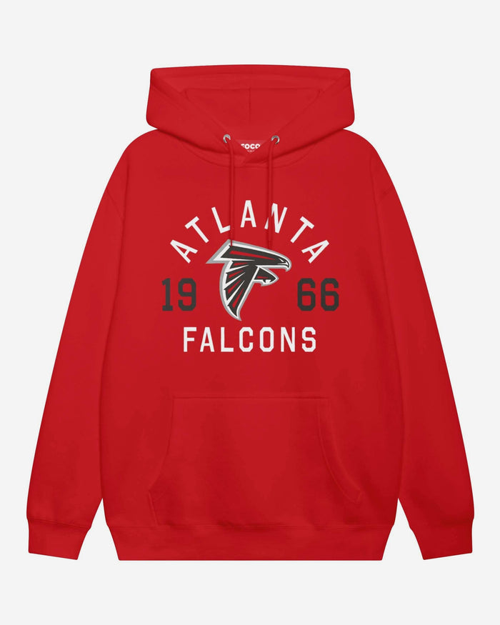 Atlanta Falcons Heritage Print Hoodie FOCO Red S - FOCO.com