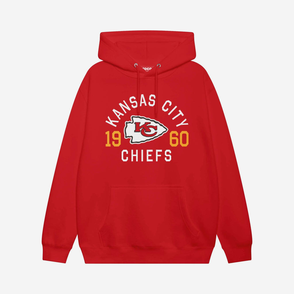 Kansas City Chiefs Heritage Print Hoodie FOCO Red S - FOCO.com