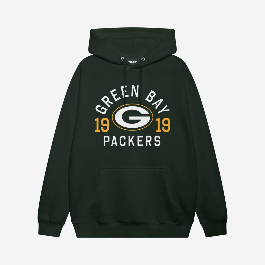 Green Bay Packers Heritage Print Hoodie FOCO Forest S - FOCO.com