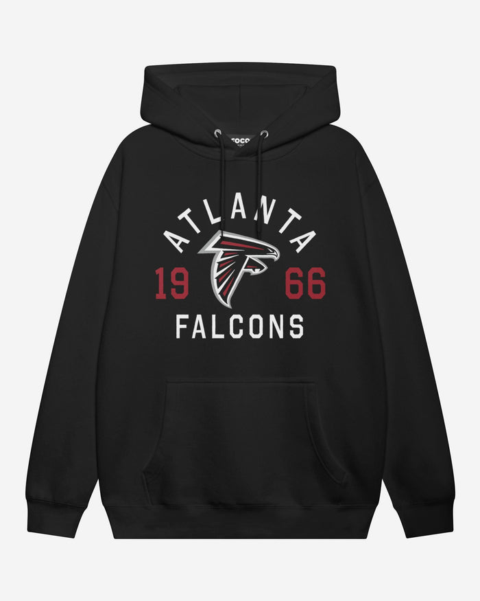 Atlanta Falcons Heritage Print Hoodie FOCO Black S - FOCO.com