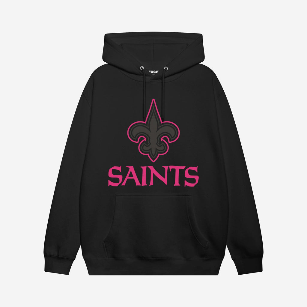 New Orleans Saints Highlight Reel Hoodie FOCO Black/Neon Pink S - FOCO.com
