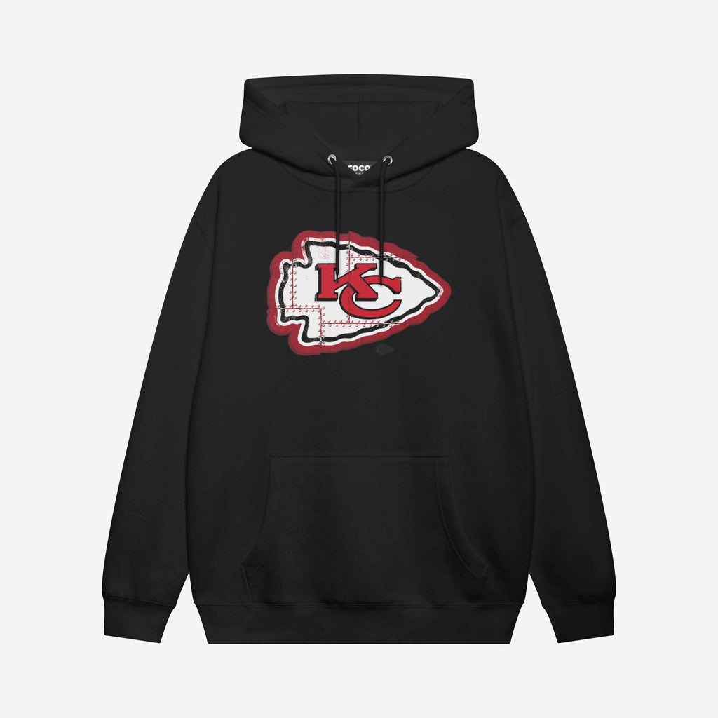 Kansas City Chiefs Rivet Logo Hoodie FOCO S - FOCO.com