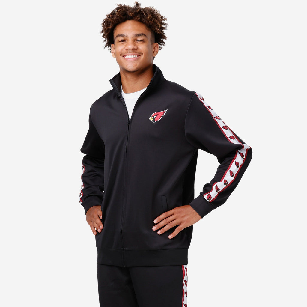 Arizona Cardinals Stripe Logo Track Jacket FOCO S - FOCO.com