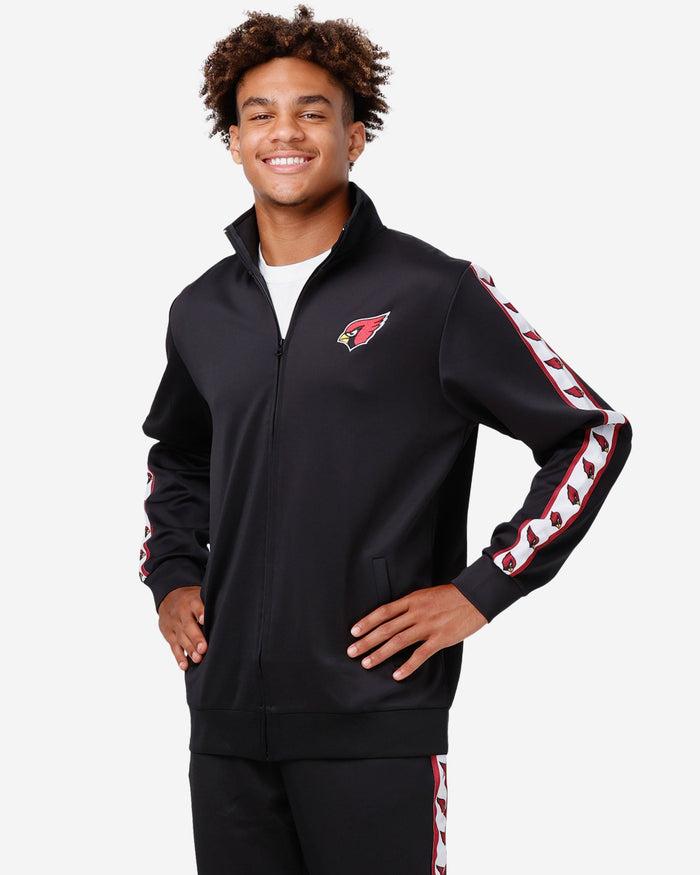 Arizona Cardinals Stripe Logo Track Jacket FOCO S - FOCO.com