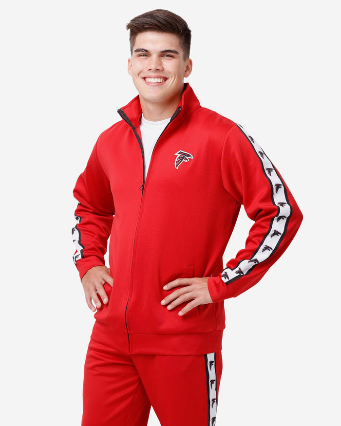 Atlanta Falcons Stripe Logo Track Jacket FOCO S - FOCO.com