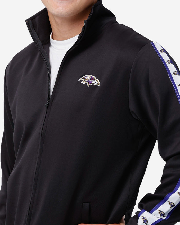 Baltimore Ravens Stripe Logo Track Jacket FOCO - FOCO.com