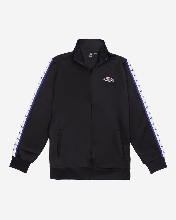 Baltimore Ravens Stripe Logo Track Jacket FOCO - FOCO.com