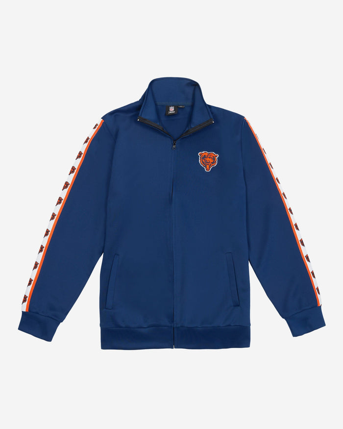 Chicago Bears Stripe Logo Track Jacket FOCO - FOCO.com