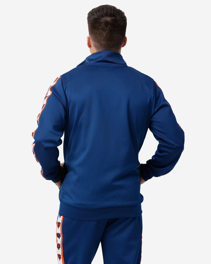 Chicago Bears Stripe Logo Track Jacket FOCO - FOCO.com