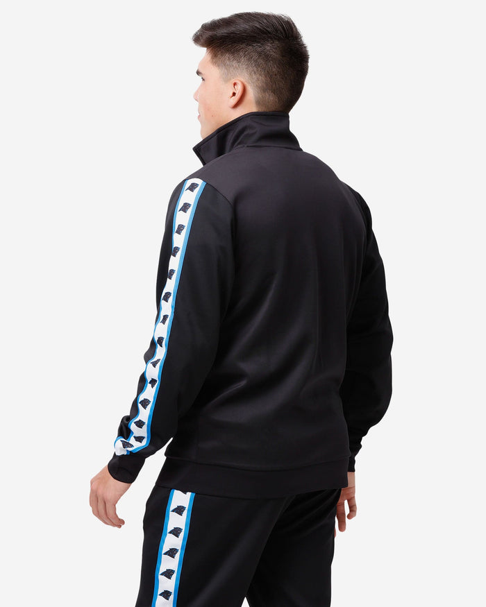 Carolina Panthers Stripe Logo Track Jacket FOCO - FOCO.com